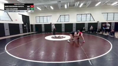 145 lbs Cons. Round 3 - Madi Walraven-Tafoya, Central vs Lila Callister, Mountain View