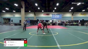 184 lbs Semifinal - Nicholas Franco, Rutgers WC vs Kennedy Wyatt, Bellarmine
