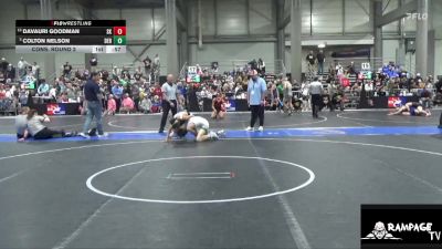 106 lbs Cons. Round 2 - Colton Nelson, Derby vs Davauri Goodman, Sunflower Kids