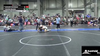 106 lbs Cons. Round 2 - Colton Nelson, Derby vs Davauri Goodman, Sunflower Kids