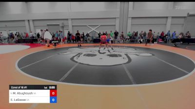 132 lbs Consi Of 16 #1 - Muhammad Abughoush, Va vs Ethan LaGasse, Ga