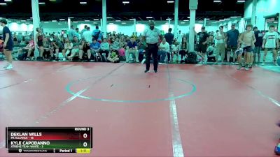 96 lbs Round 3 (4 Team) - Kyle Capodanno, Xtreme Team White vs Deklan Wills, PA Alliance