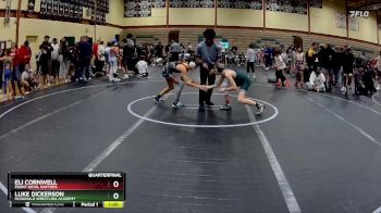 96-100 lbs Quarterfinal - Eli Cornwell, Front Royal Raptors vs Luke Dickerson, McDonald Wrestling Academy