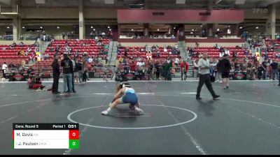 125 lbs Cons. Round 5 - Jackson Paulsen, Open Mats Wrestling Club vs Michael Davis, Victory Wrestling