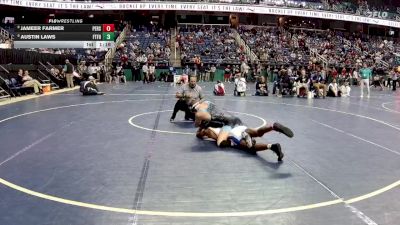 3A 138 lbs Champ. Round 1 - Jameer Farmer, Person vs Austin Laws, Fred T. Foard High School