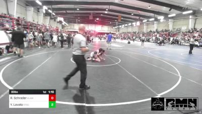 80 lbs Rr Rnd 1 - Rhese Schrader, Alamosa vs Yuvixa Lovato, Stout Wrestling Academy