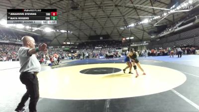 Girls 3A 140 lbs Champ. Round 1 - Maya Rogers, Sedro-Woolley (Girls) vs Jenahvive Stevens, Timberline (Girls)