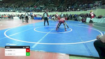 110 lbs Consi Of 16 #2 - Braylen Walker, Claremore Wrestling Club vs Ashton Jones, Team Choctaw