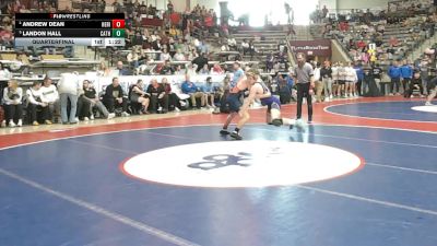6A 157 lbs Quarterfinal - Landon Hall, Catholic vs Andrew Dean, Heritage