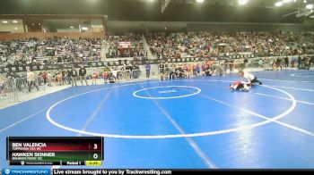 45 lbs Quarterfinal - Hawken Skinner, Bonners Ferry WC vs Ben Valencia, Toppenish USA WC