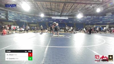 285 lbs Final - Andrew Olson, Pinnacle Wrestling Club vs Devin Quantz, Spartan Mat Club