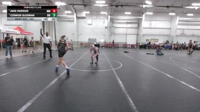 100 lbs Semifinal - Jake Hudson, NDWA vs Connor Sleeman, Gouverneur High School