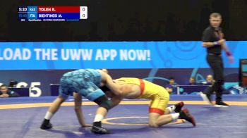 65 kg Qualif. - Rustem Tolen, Kazakhstan vs Mattia Bientinesi, Italy