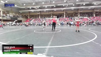 79 lbs Cons. Round 5 - Maddox Almaguer, Garden City vs Kason Wolfe, Keystone Kids