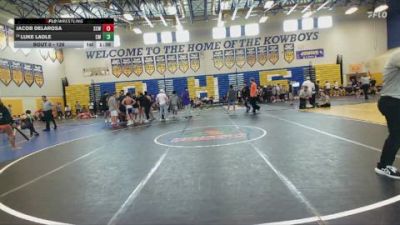 126 lbs Champ. Round 1 - JAcob Delarosa, Soldier City vs Luke Ladle, Cardinal Mooney
