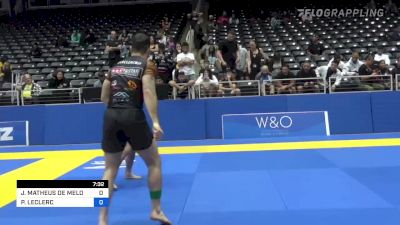 JOÃO MATHEUS DE MELO ASSONITIS vs PIERRE-OLIVIER LECLERC 2022 Pan IBJJF Jiu-Jitsu No-Gi Championship