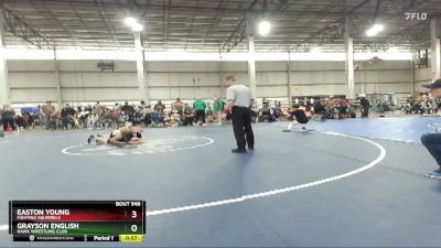 145 lbs Round 5 - Grayson English, Hawk Wrestling Club vs Easton Young, Fighting Squirrels