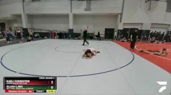 135 lbs Cons. Round 3 - Elijah Lara, NXT Level Wrestling Academy vs Kaeli Forrester, Amped Wrestling Club