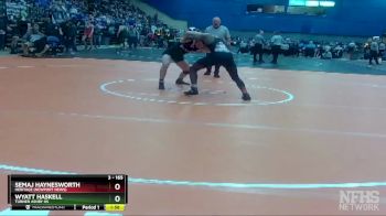 3 - 165 lbs Champ. Round 1 - Wyatt Haskell, Turner Ashby HS vs Semaj Haynesworth, Heritage (Newport News)