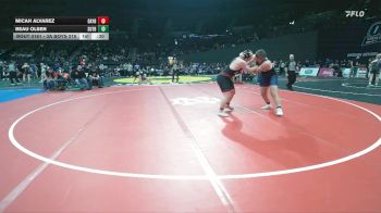 3A Boys 215 lbs Cons. Round 2 - Beau Olsen, Sutherlin Boys vs Micah Alvarez, Dayton Boys