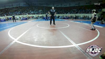 60 lbs Quarterfinal - Lincoln Sanders, Sallisaw Takedown Club vs Ledger Rother, Cashion Youth Wrestling