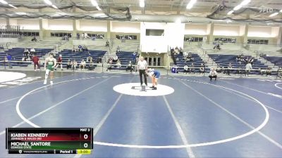 141 lbs Cons. Round 3 - Michael Santore, Oswego State vs Kiaben Kennedy, Johnson & Wales (RI)