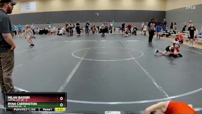 60 lbs Round 9 (10 Team) - Ryan Carrington, Warriors WC vs Milan Bassiri, Capital City WC