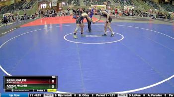 128 lbs Round 2 (4 Team) - Kash Lawless, North Valley vs Kanoa Machin, La Pine