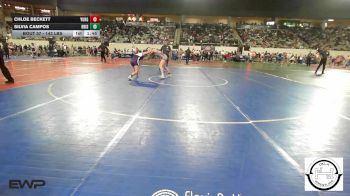 143 lbs Round Of 32 - Chloe Beckett, Yukon MS Girls vs Silvia Campos, Bristow