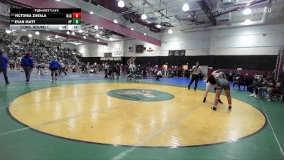 140 lbs Cons. Round 1 - Evan Watt, Newbury Park vs Victoria Zavala, Magnolia