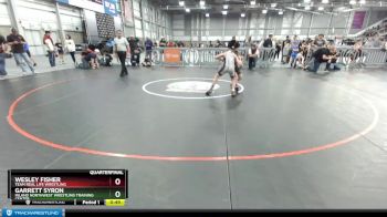 92 lbs Quarterfinal - Garrett Syron, Inland Northwest Wrestling Training Center vs Wesley Fisher, Team Real Life Wrestling