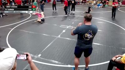 132 lbs Champ. Round 1 - Brey Stahle, Idaho Gold Wrestling Club vs Ty Turner, 208 Badgers Wrestling Club