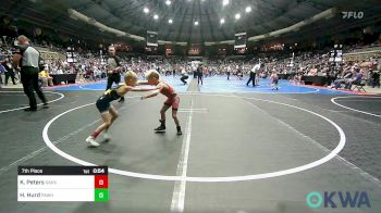 46 lbs 7th Place - Kaysen Peters, Dark Cloud Wrestling Club vs Hank Hurd, Pawhuska Elks Takedown