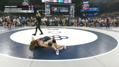110 lbs Cons. Rd Of 16 - Maria Aguado, Georgia vs Kenna Kleinschmidt, Indiana