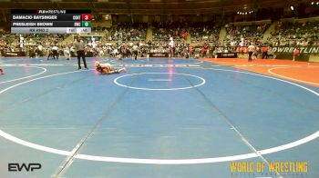 Rr Rnd 2 - Damacio Baysinger, Contenders Wrestling Academy vs Presleigh Brown, Bobcat Wrestling Club