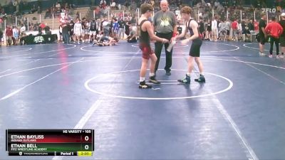 105 lbs Champ. Round 2 - Ethan Bayliss, Indiana Outlaws vs Ethan Bell, Fitz Wrestling Academy