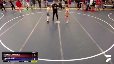 92 lbs Champ. Round 1 - Chase Lawrence, MN vs Jacob Adsit, WI