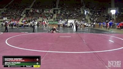 1A-4A 138 Champ. Round 2 - Daymion Winfrey, Alabama School For The Blind vs Bryce Mcmurry, Bayside Academy