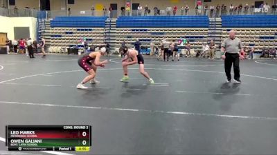 165 lbs Cons. Round 2 - Leo Marks, McDonogh School vs Owen Galiani, Boys` Latin School