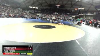 Girls 3A/4A 120 Cons. Round 3 - Paige Powers, Peninsula (Girls) vs Marley Wyand, Bonney Lake (Girls)