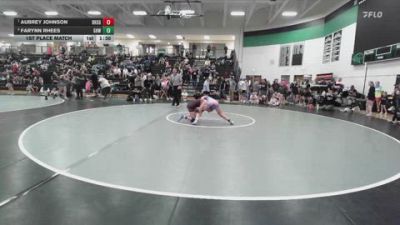 110 lbs 1st Place Match - Aubrey Johnson, Beatrice High School Girls vs Farynn Rhees, Greater Heights Wrestling