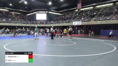 285 lbs Round Of 16 - Lane Riggleman, Jefferson vs Ben Ellis, Rome