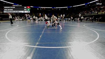 70 lbs Round Of 32 - Keegan Calvin, Shaler vs Joey Myers, Portage