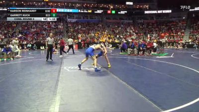 2A-132 lbs Cons. Round 2 - Karson Reinhardt, Humboldt vs Garrett Kuch, Benton Community