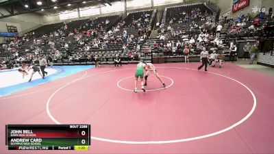 153 lbs Cons. Round 2 - Andrew Card, Olympus High School vs John Bell, Davis High School