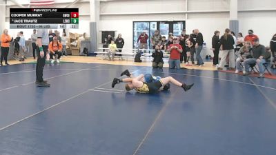 96 lbs Cons. Semis - Cooper Murray, Grindhouse Wrestling Club - East vs Jace Trautz, Legacy Elite Wrestling Club