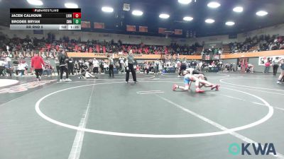 100 lbs Rr Rnd 5 - Jacen Calhoun, Lions Wrestling Academy vs Brodee Bryan, Shelton Wrestling Academy