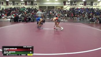 126 lbs Cons. Round 2 - Isaac Aragon, West Liberty vs Tyson Wheeler, Solon