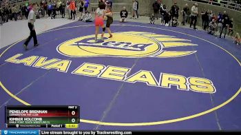 110 lbs Round 5 - Penelope Brennan, Cornerstone Mat Club vs Kimber Holcomb, Eagle Point Youth Wrestling Cl