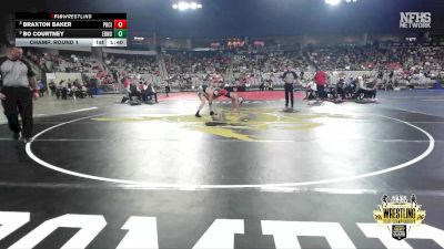 B6A-106 lbs Champ. Round 1 - Braxton Baker, Ponca City vs Bo Courtney, Edmond North